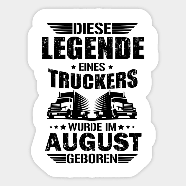 August Geburtstag LKW Fahrer Geschenk August Geburtstag Lkw Fahrer